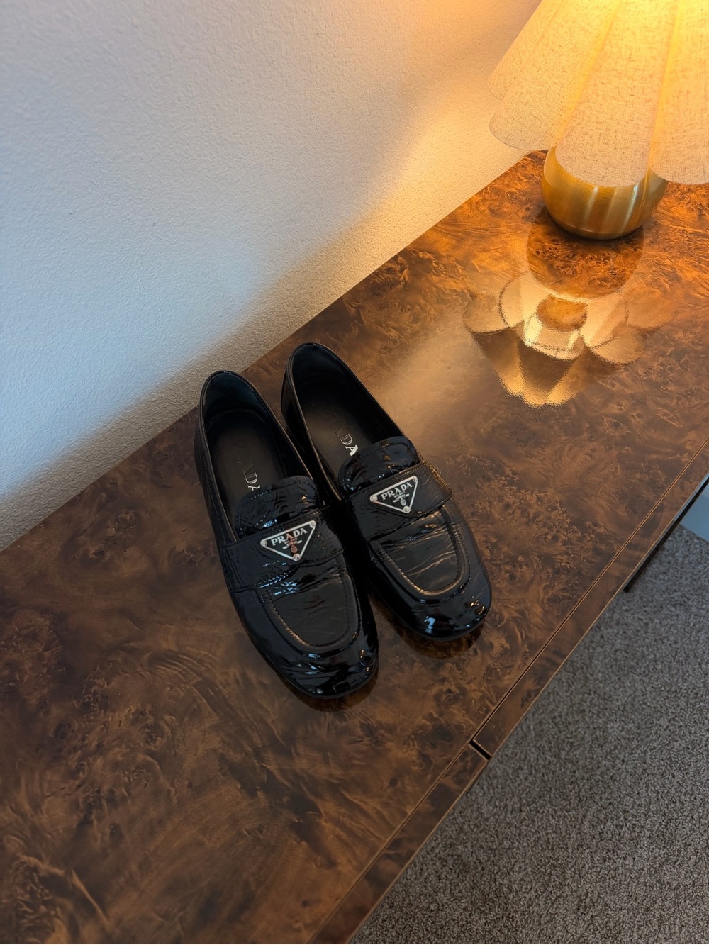 vintage prada loafers